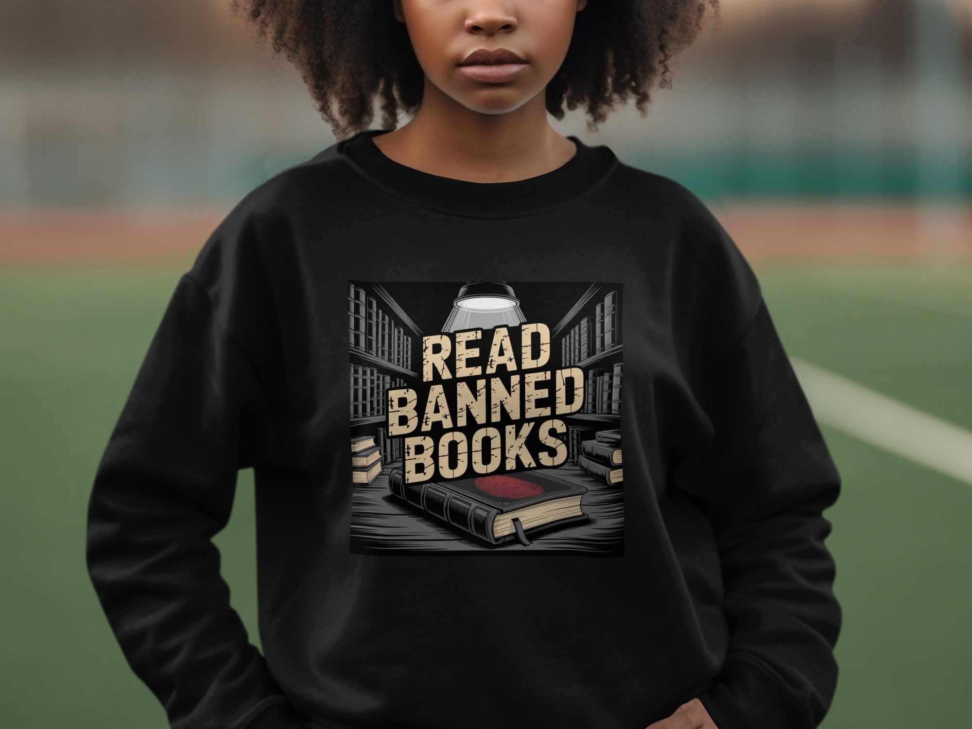 Read Banned Books Design Graphic Sweatshirt product type