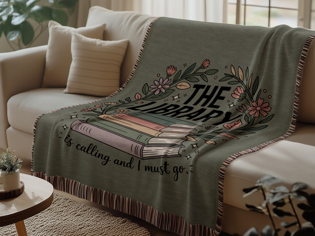 The Library Is Calling And I Must Go Blanket product type