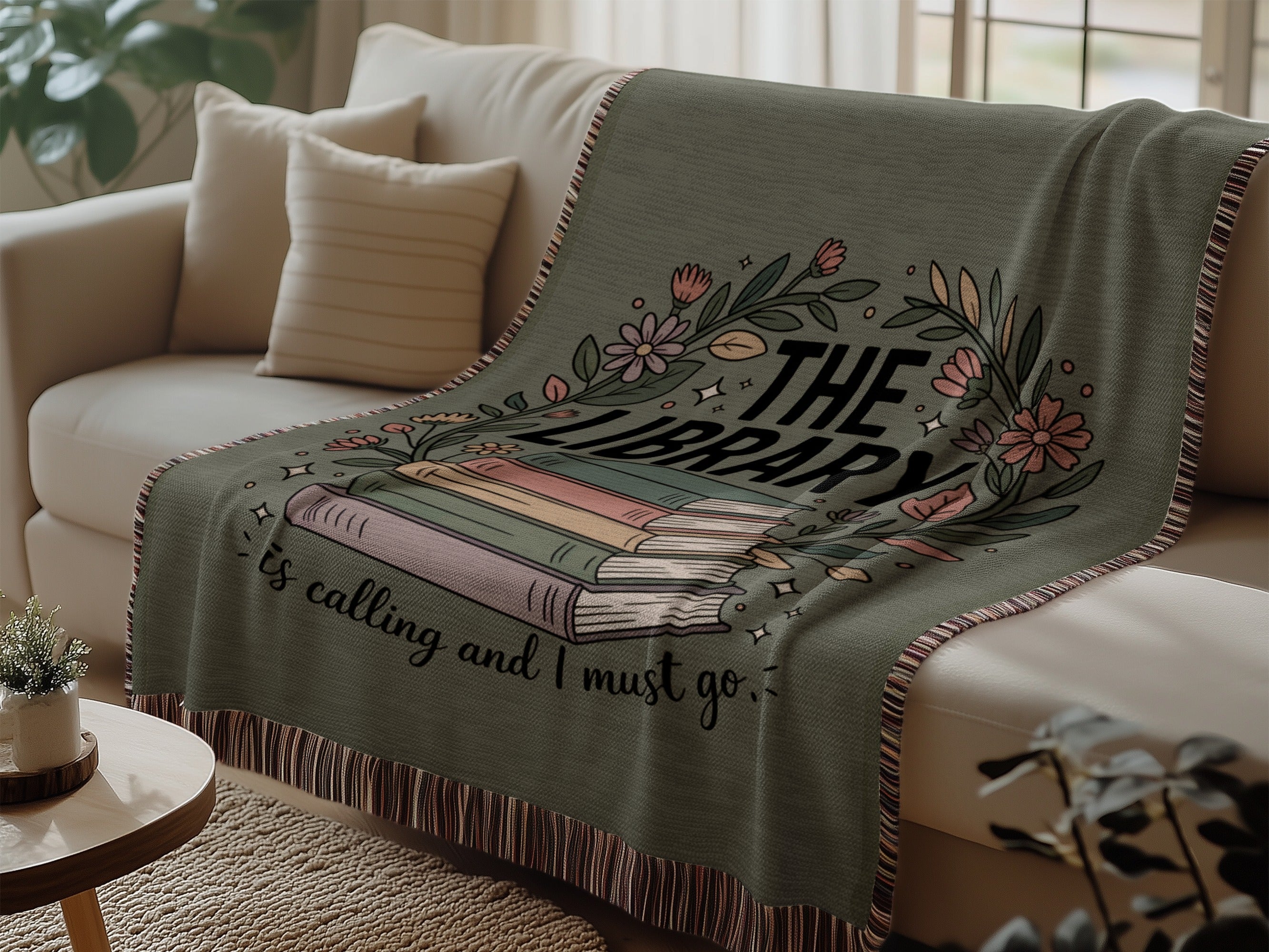 The Library Is Calling And I Must Go Blanket product type