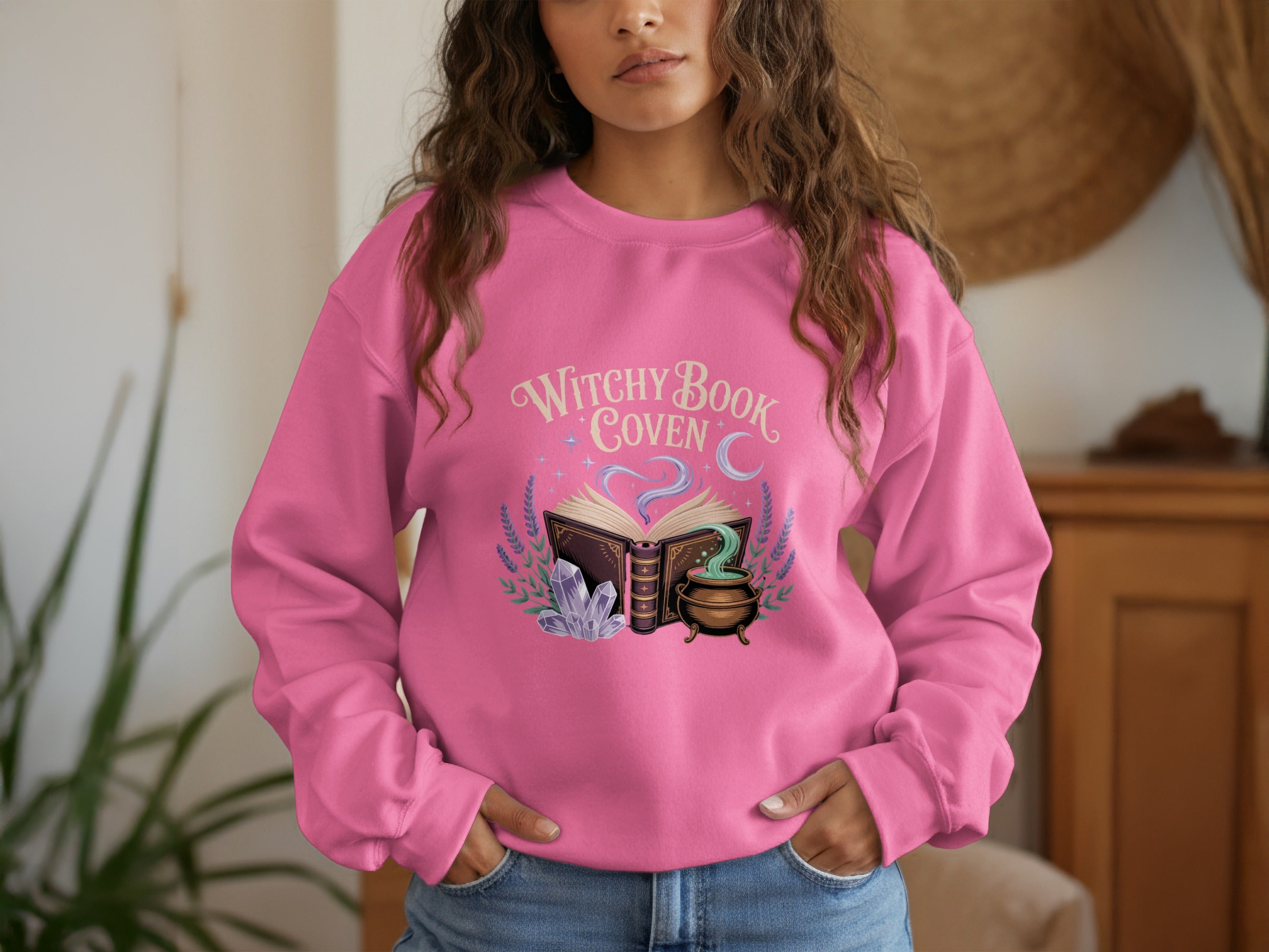 Witchy Book Coven Graphic Long Sleeve Shirt product