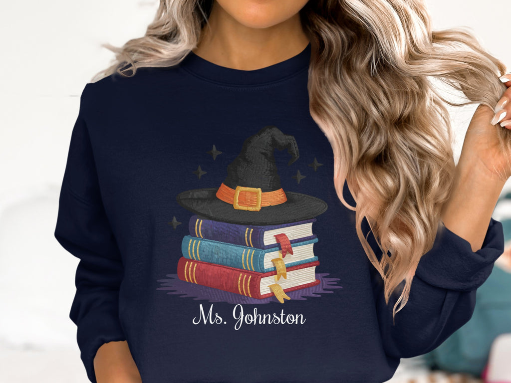 Magical Witch Hat and Books Graphic Sweatshirt product