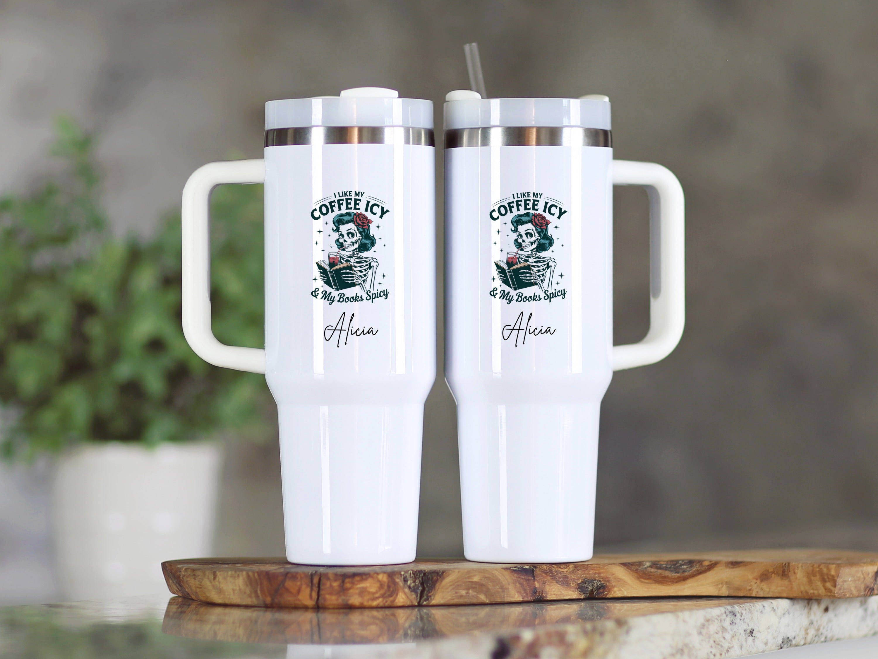 Coffee Icy White Insulated Travel Tumbler product type