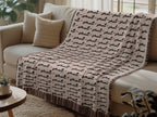 Stylish Repeated Snut Print Cozy Sofa Blanket product