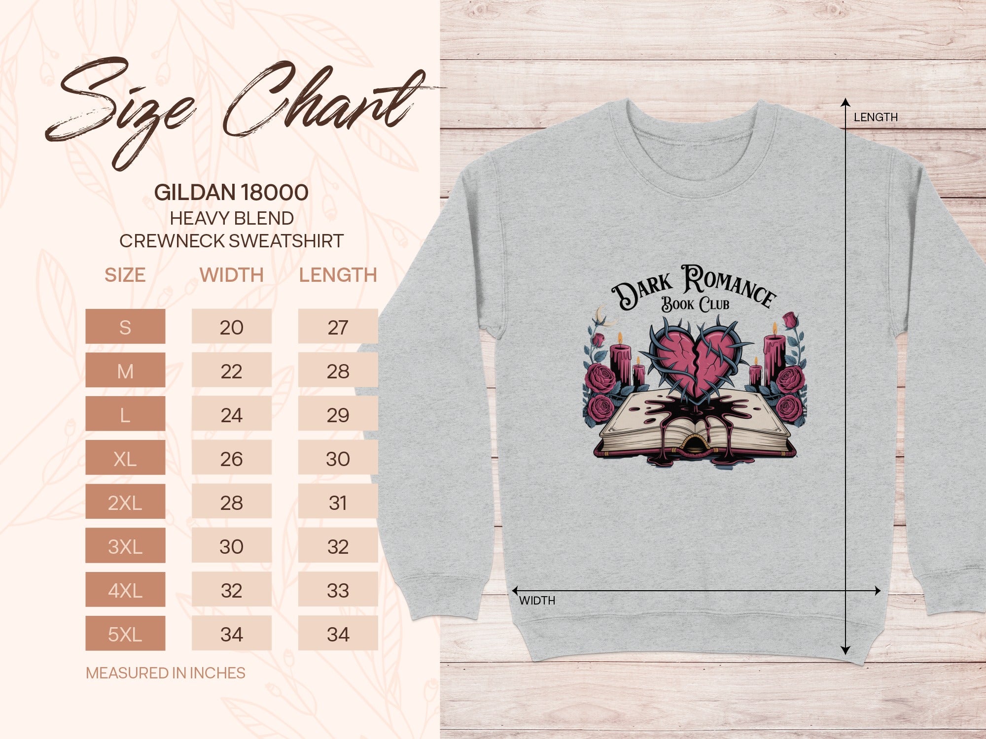 Dark Romance Book Club Crewneck Sweatshirt product type