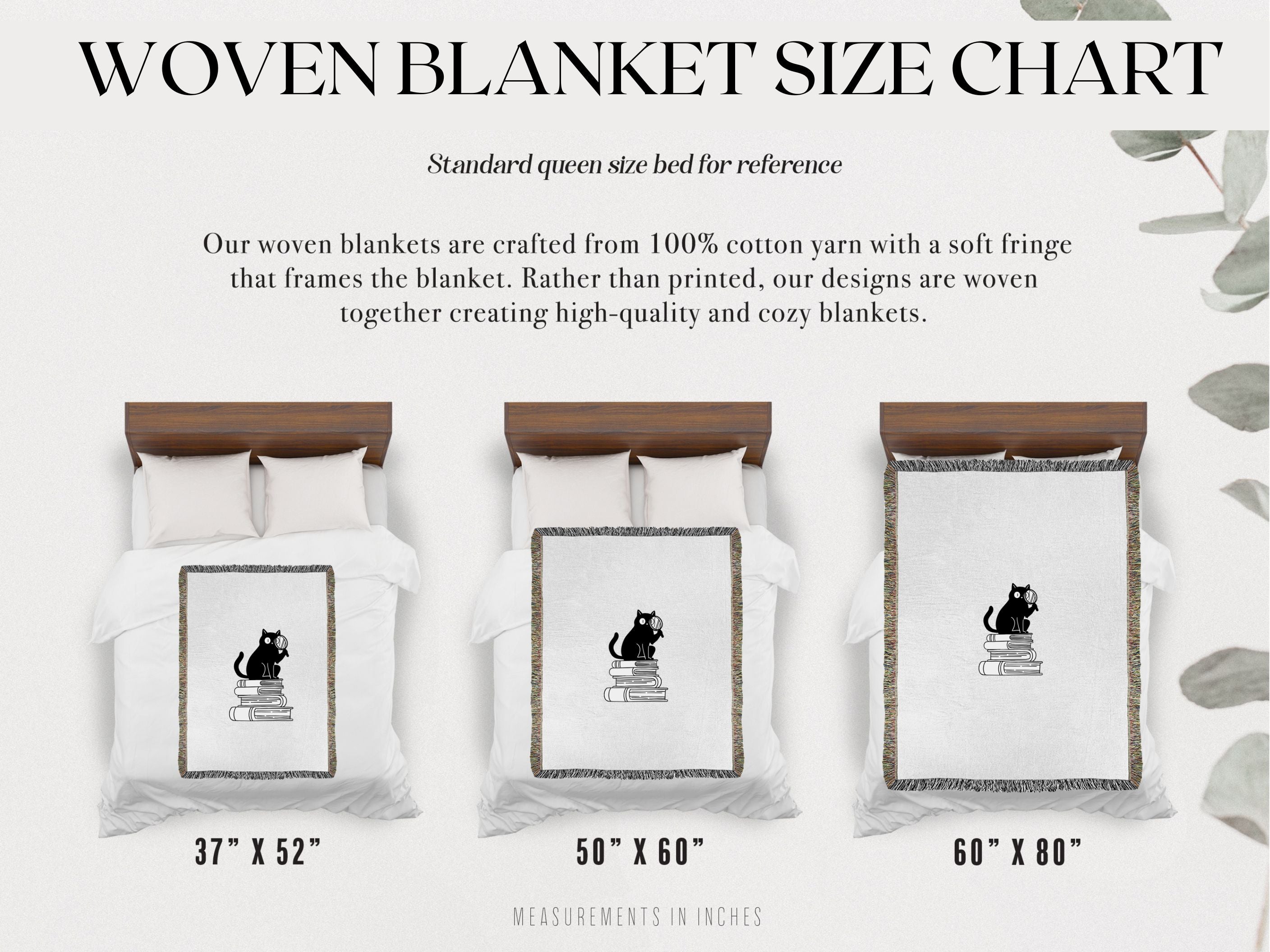 Woven Blanket Featuring Cat Stacks Pattern product