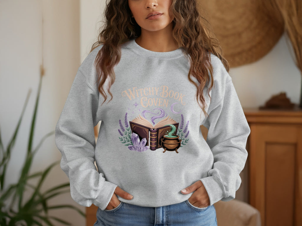 Witchy Book Coven Cozy Sweatshirt Product