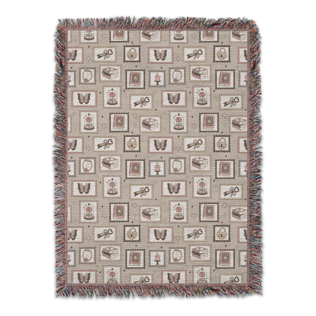 Vintage Sewing Pattern Throw Blanket Home Decor product