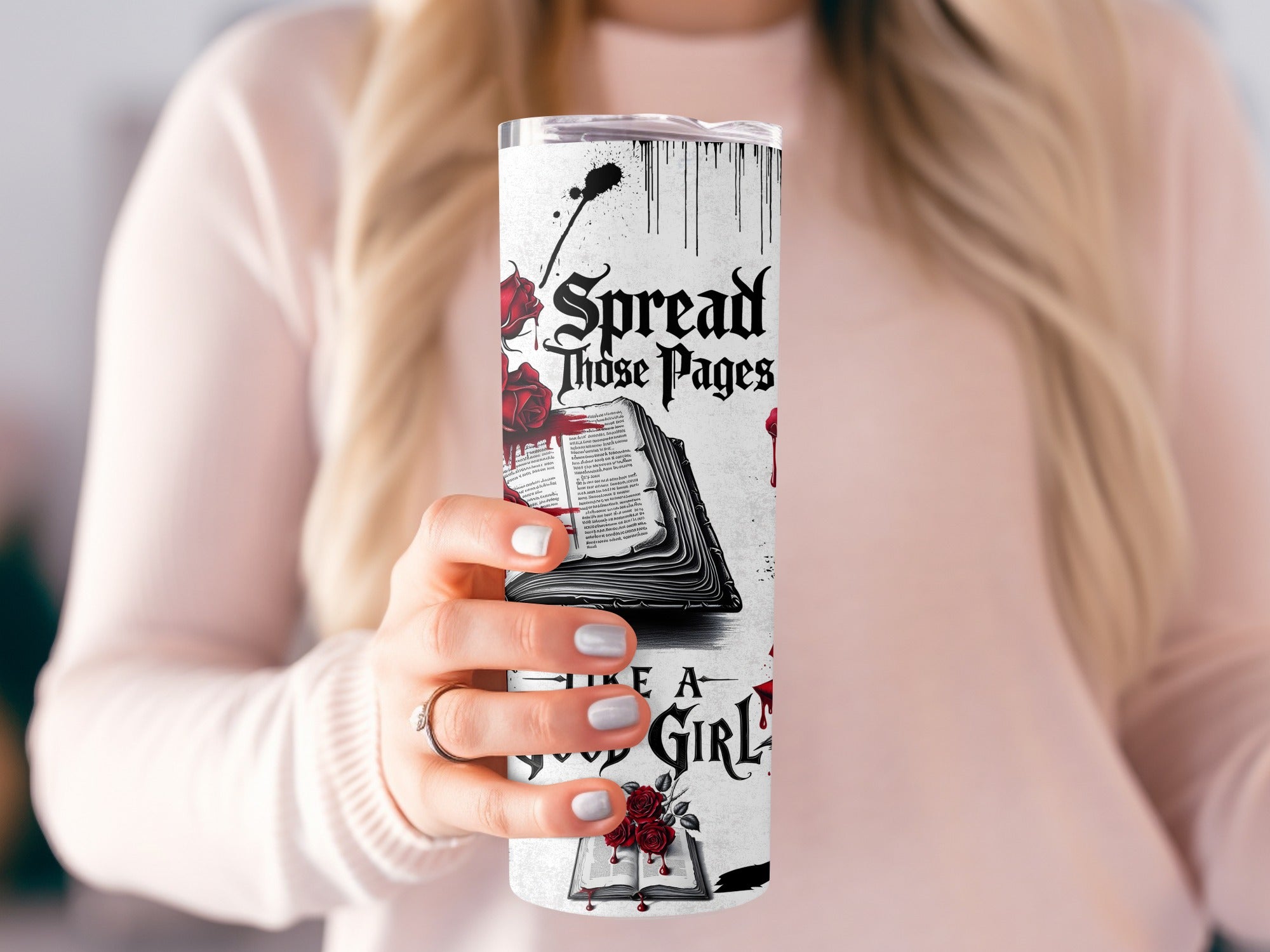 Spread Those Pages Typography Tumbler product