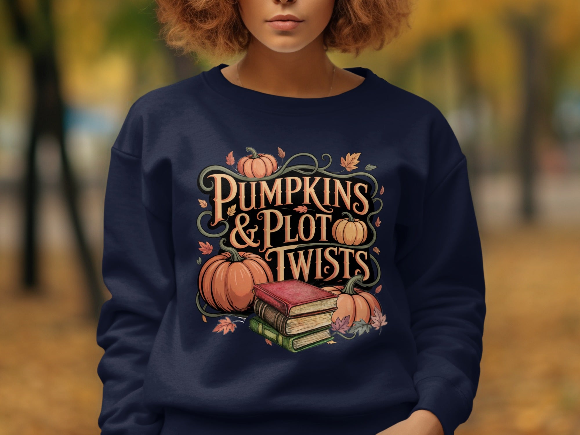 Pumpkins and Plot Twists Sweatshirt product type