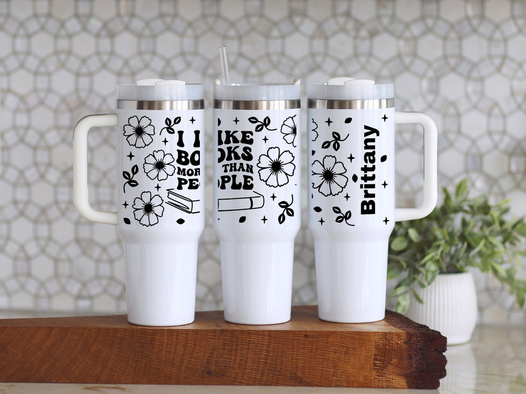 I Like Books More Than People Tumbler product