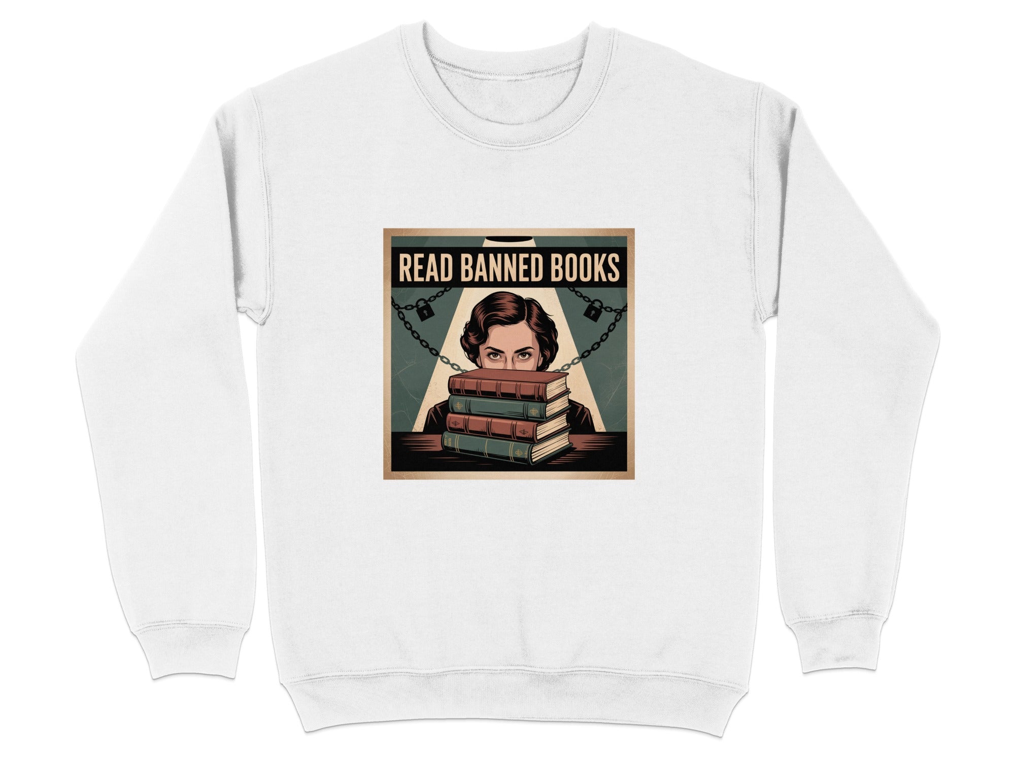 Read Banned Books Graphic Design Sweatshirt Product Type